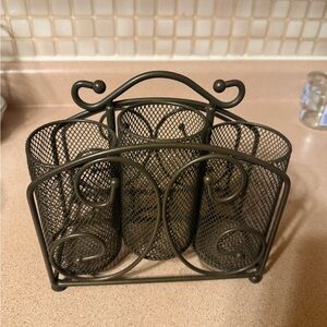 Princess house Metal Mesh Utensil Holder